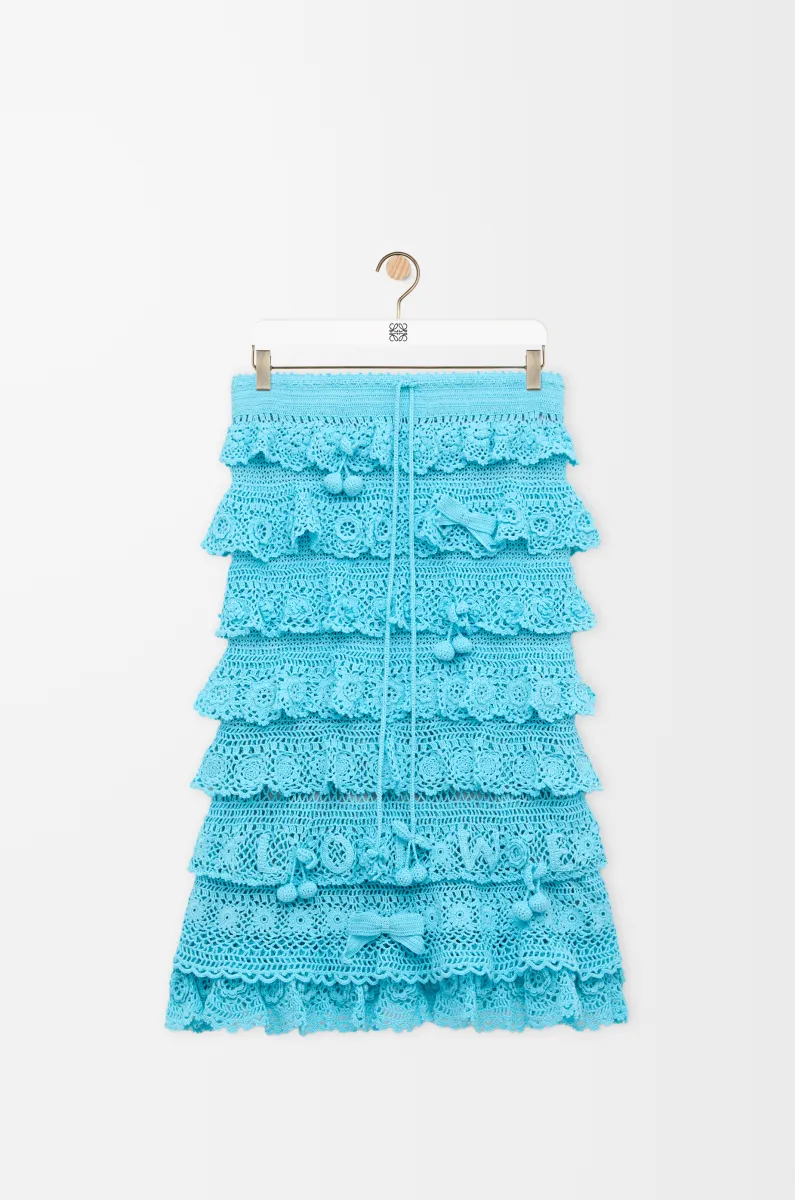 棉质钩织半身裙