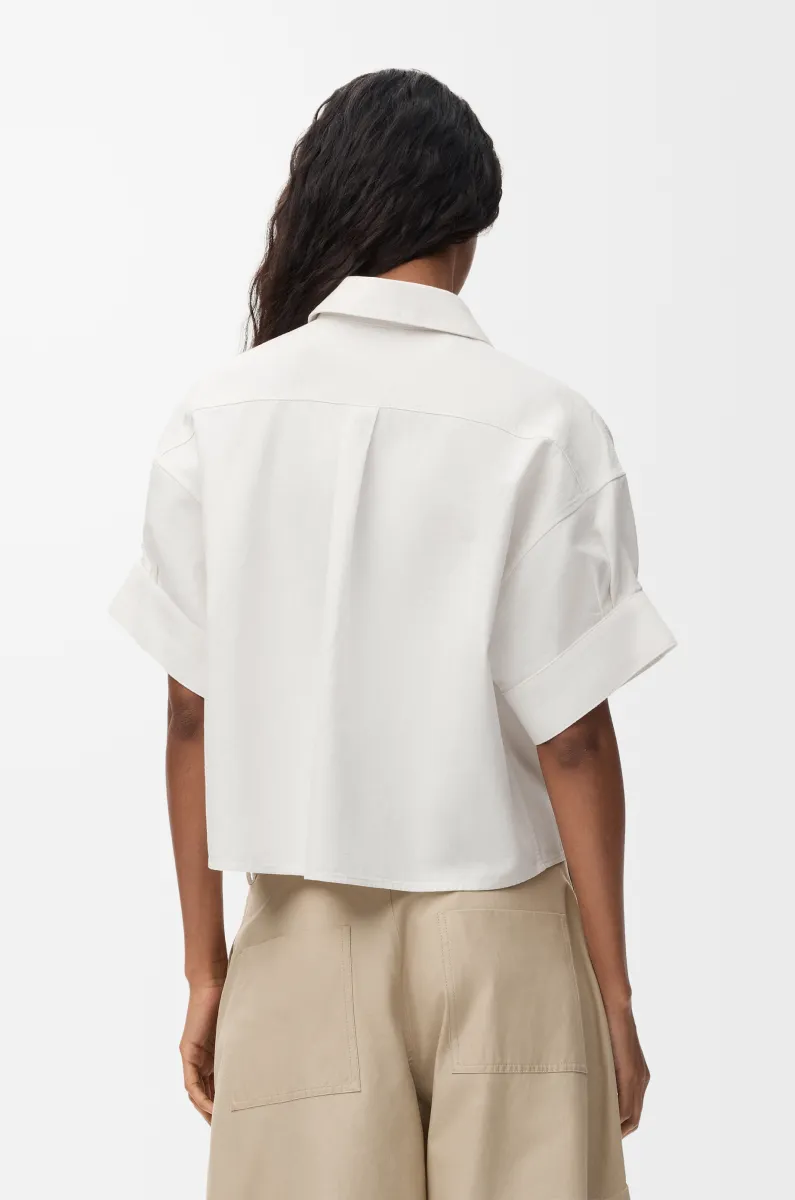 单宁布短袖衬衫