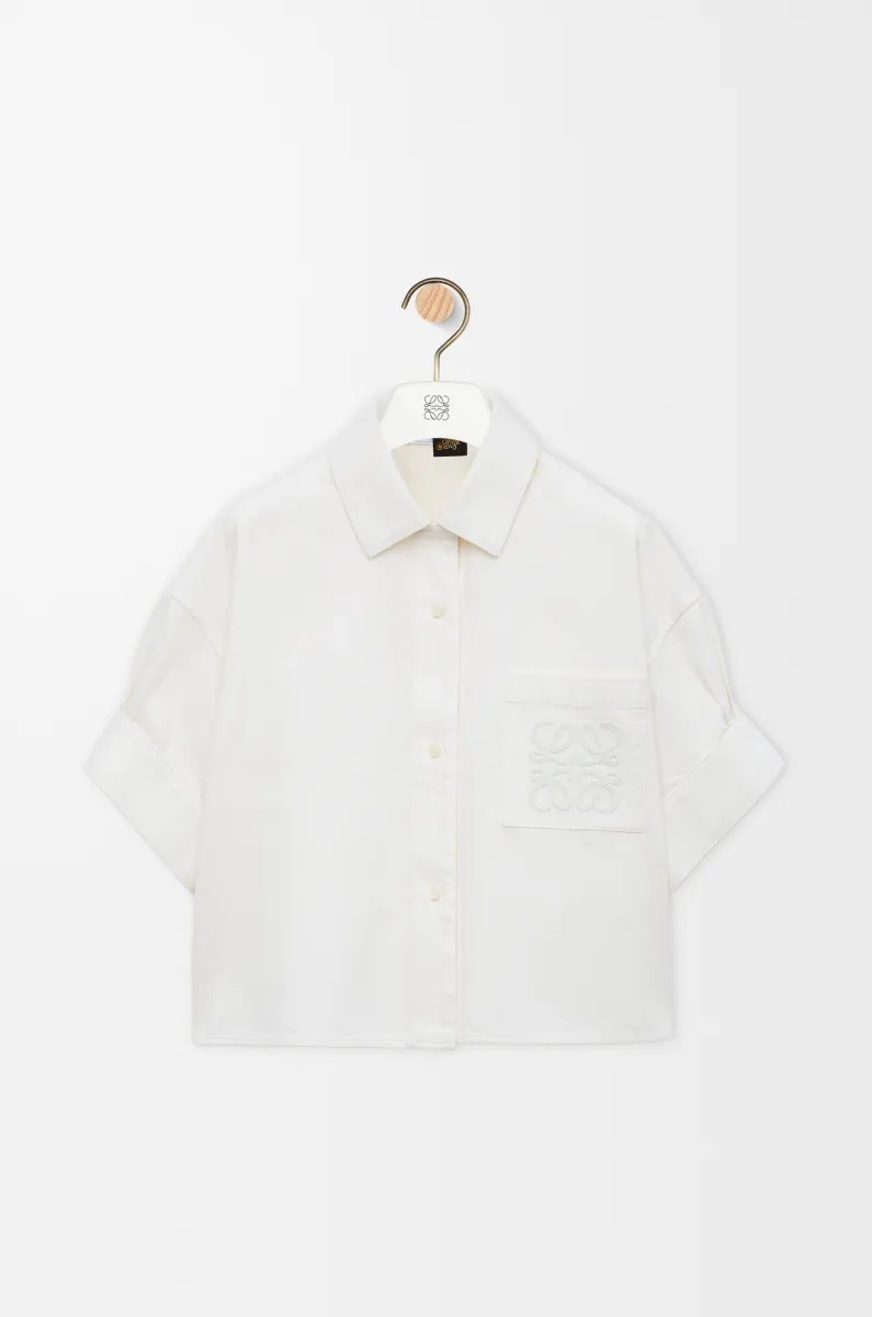 单宁布短袖衬衫