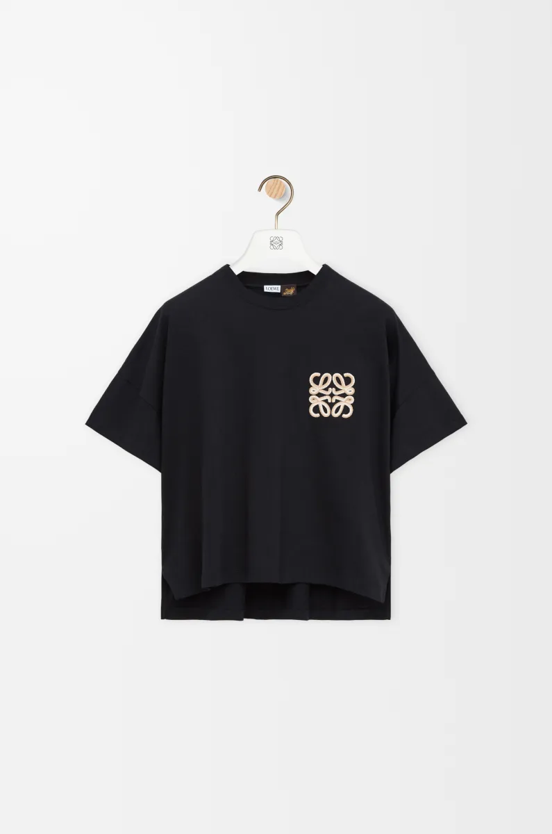 棉质方正廓形 T 恤