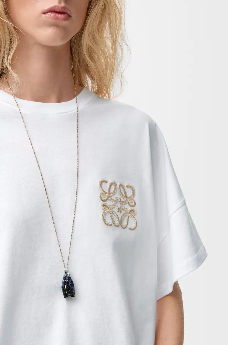 棉质方正廓形 T 恤