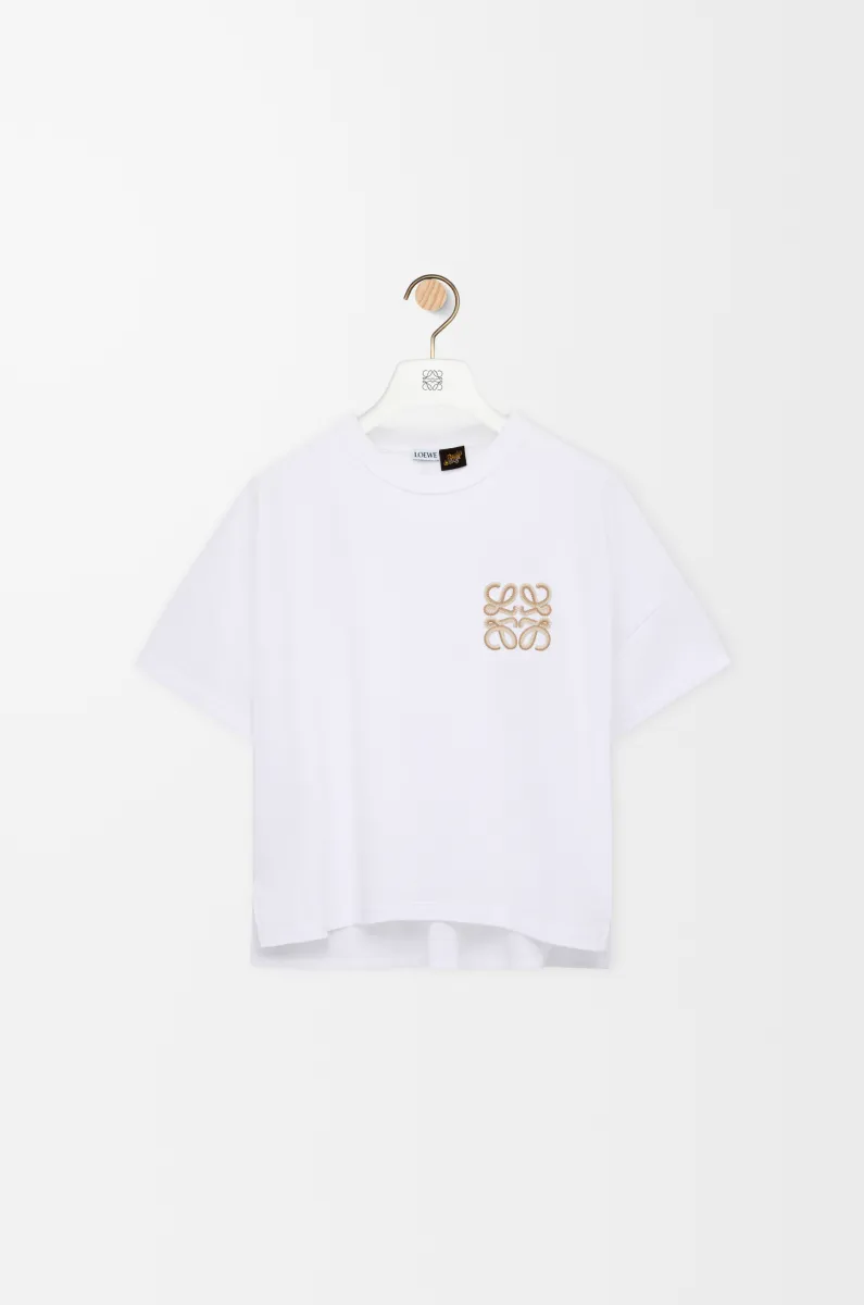 棉质方正廓形 T 恤