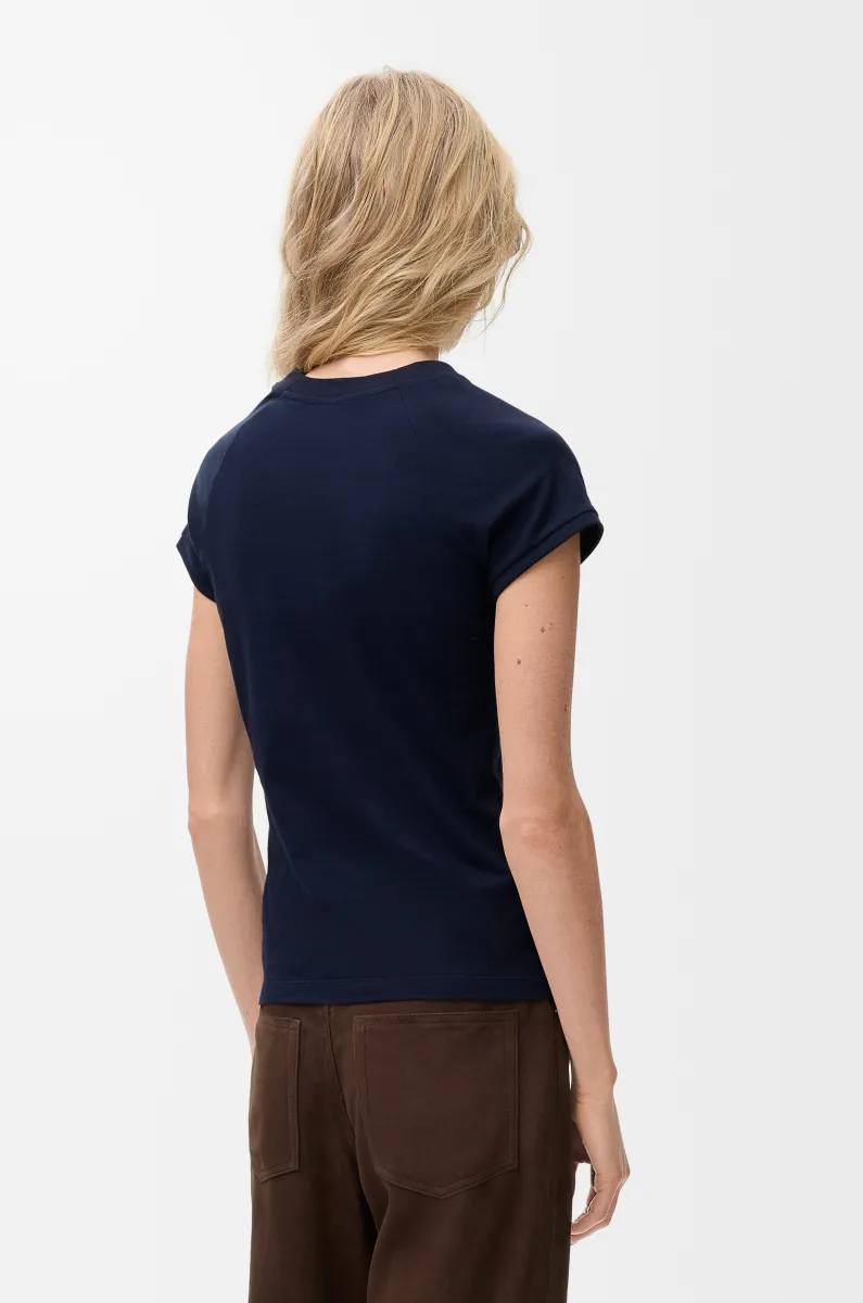 小廓形棉质 T 恤