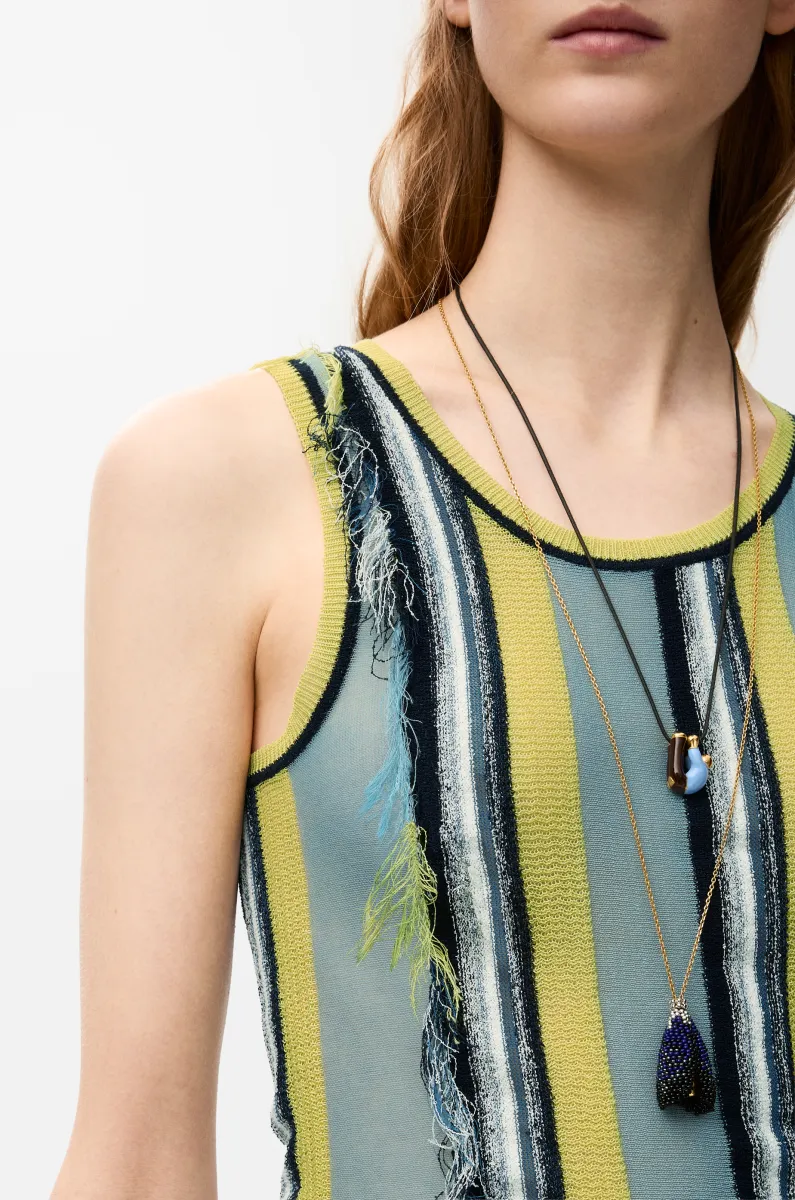 Top in viscose and cotton blend