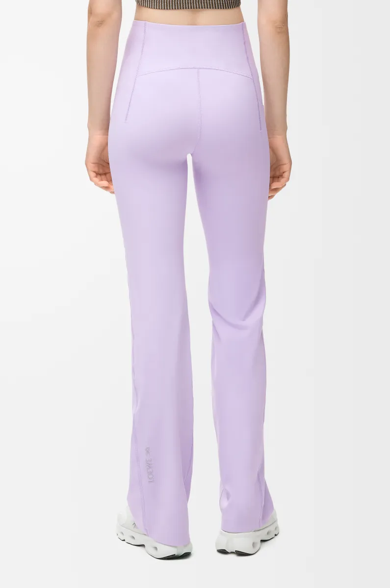 柔软科技平纹针织微喇长裤