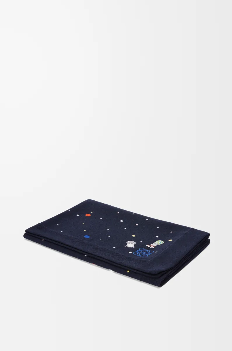 羊绒深海图案毛毯